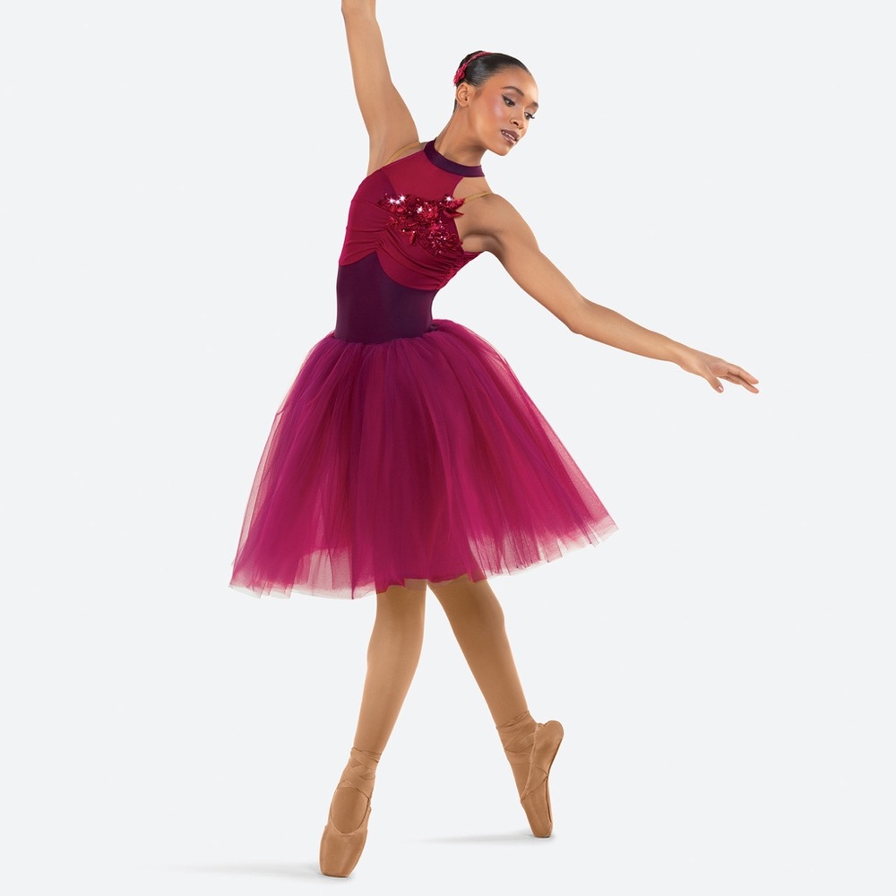 Ballet Lyrical Pointe Costume Burgundy Revolution THE VOICE WITHIN RC25704 MA